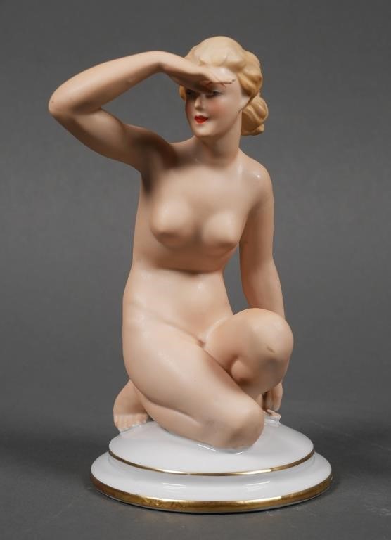GEROLD PORZELLAN BAVARIA NUDE WOMAN