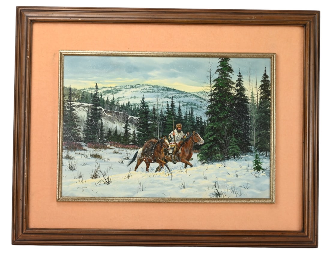 GERRY METZ SIGNED OIL PAINTING OF