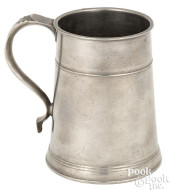 GERSHOM JONES PEWTER QUART MUG