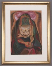 Gertrudis Chale tempera on pap