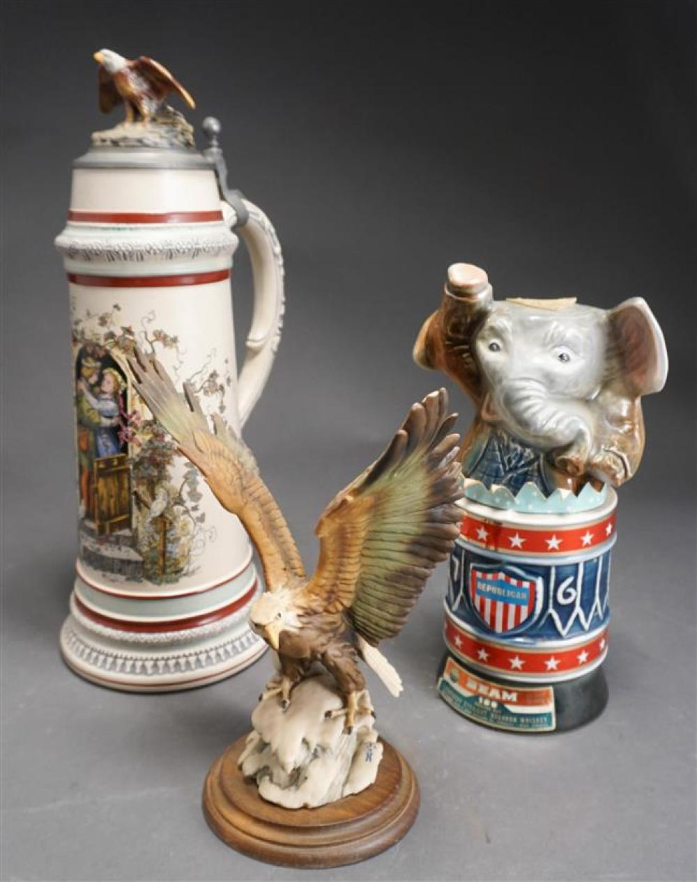 GERZ PEWTER MOUNTED STEIN,
