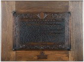 GETTYSBURG ADDRESS BRONZE PLAQ