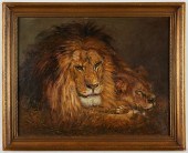 GEZA VASTAGH LION AND LIONESS