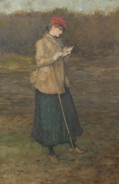 G.H. BOUGHTON OIL ON WOOD PANE