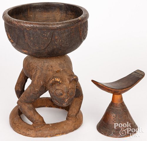 GHANA AFRICAN CARVED BOWLGhana