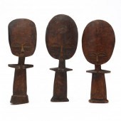 GHANA, THREE ASHANTI AKU-BA FE
