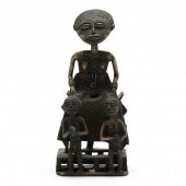 GHANAIAN CAST BRONZE SCULPTURE