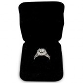 GIA 1.09CT DIAMOND RING WITH E