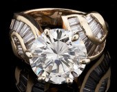 GIA 5.09 CARAT DIAMOND RINGLad