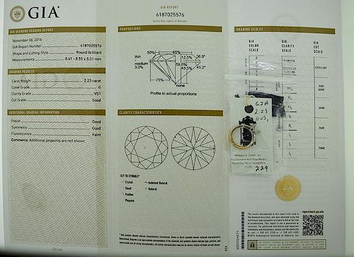 G.I.A. CERTIFIED 2.23 ROUND