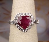 GIA CERTIFIED RUBY AND EIGHTEE