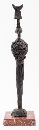GIACOMETTI MANNER BRUTALIST