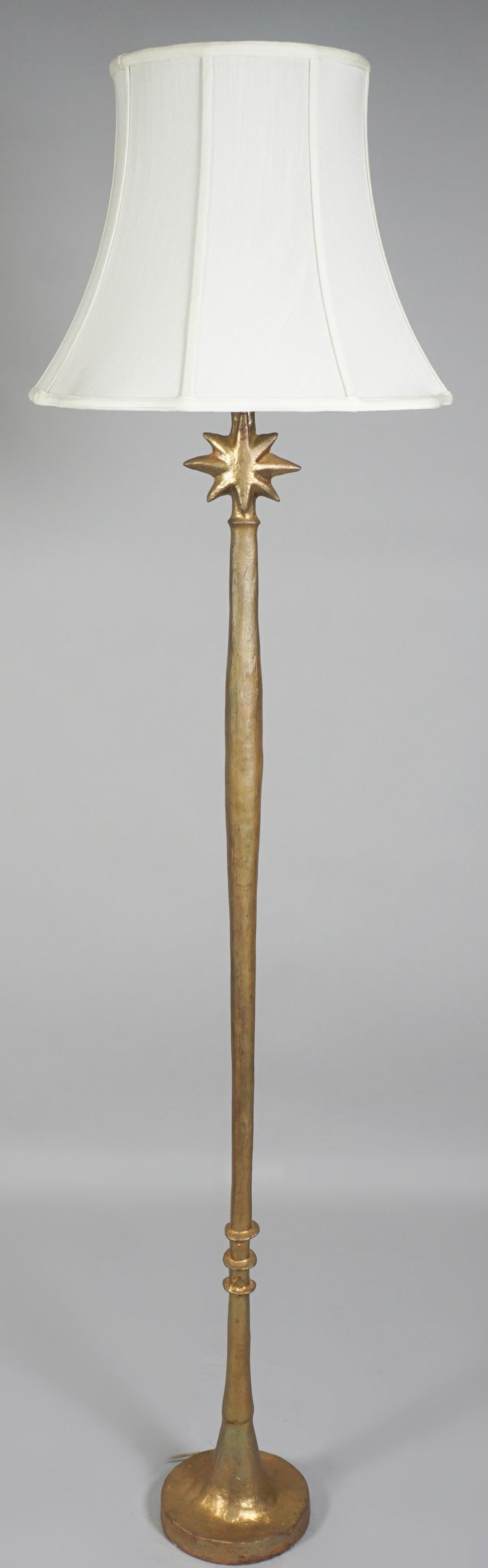 GIACOMETTI STYLE GILT-PLASTER FLOOR