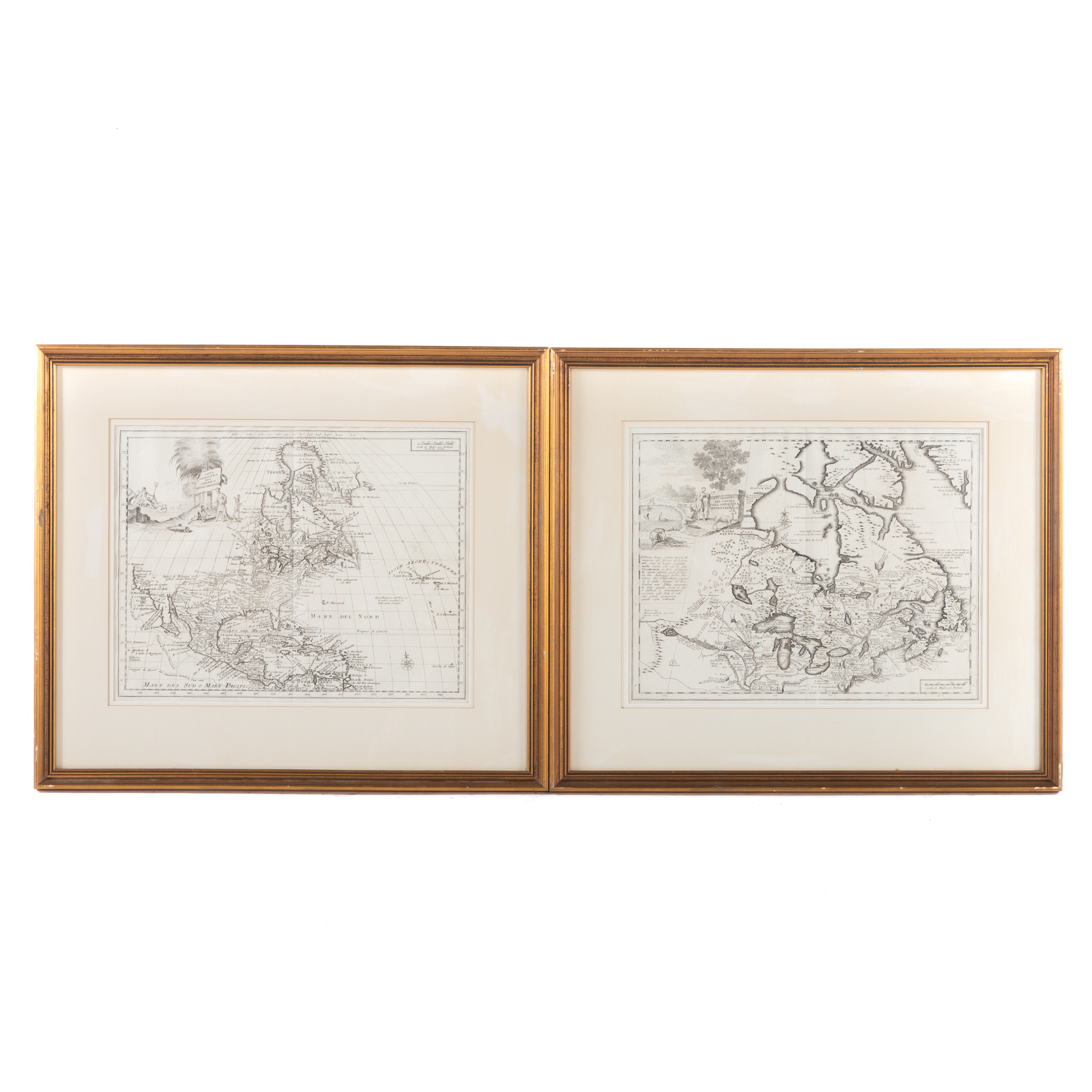 GIAMBATTISTA ALBRIZZI. TWO MAPS