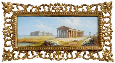 Gianni gouache, temple ruins at