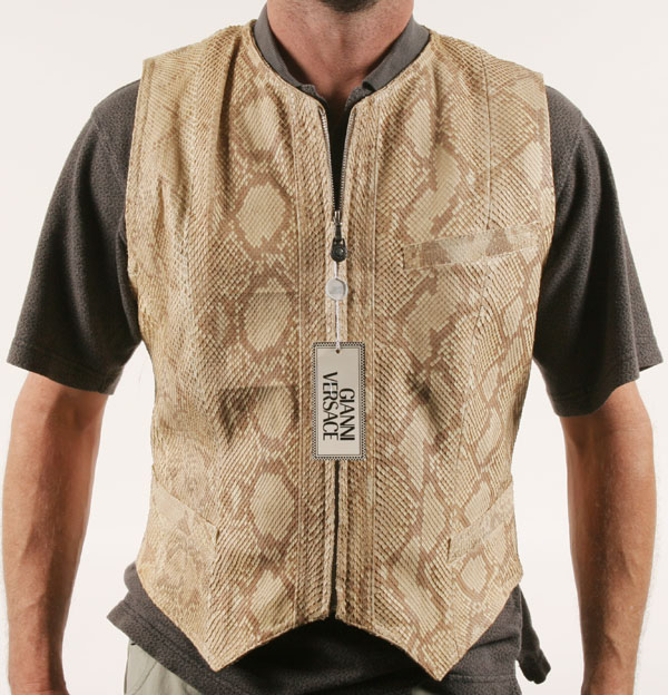 Gianni Versace snakeskin vest. 22