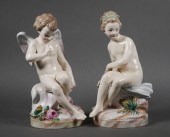 GIEN FRENCH FAIENCE CHERUB BOY