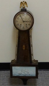 GILBERT 8-DAY BANJO WALL CLOCK