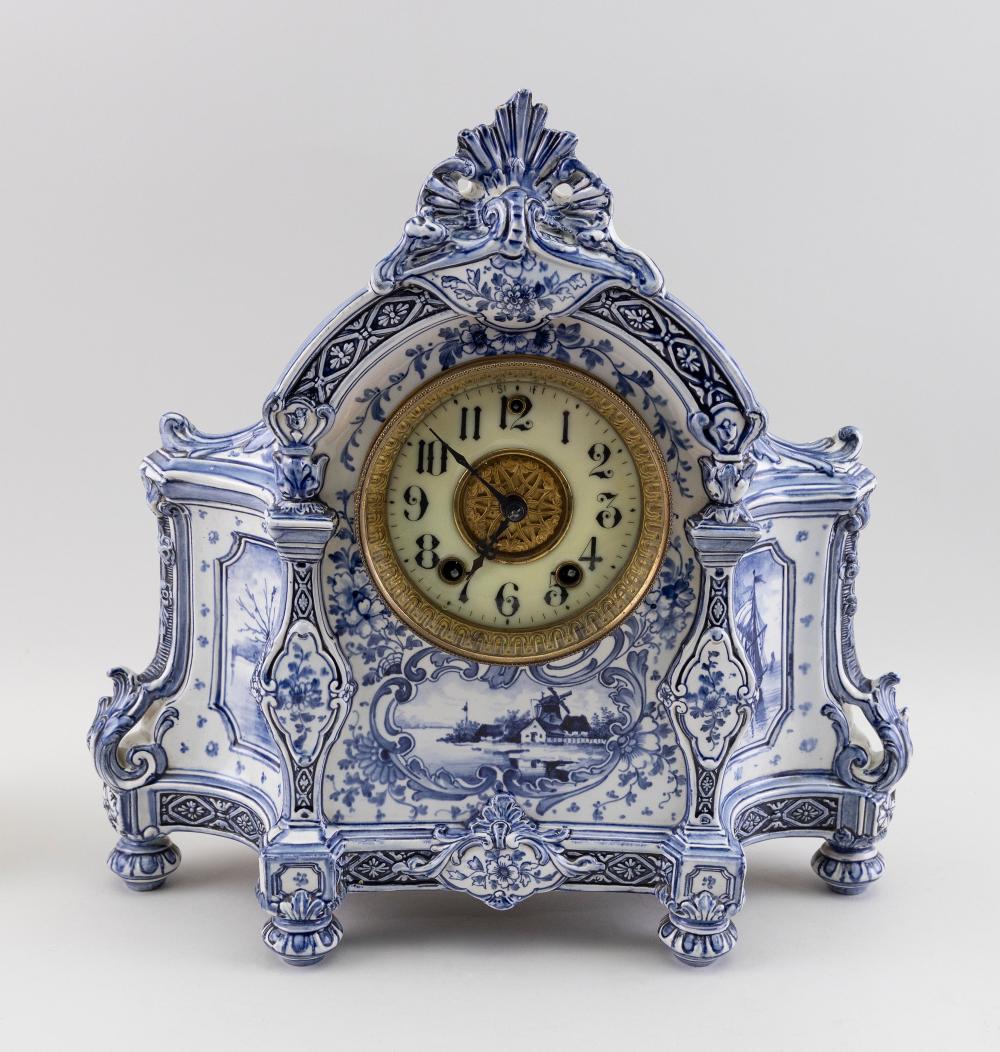 GILBERT MANTEL CLOCK WITH BLUE