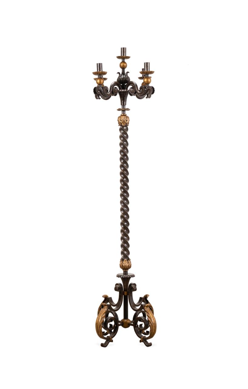 GILBERT POILLERAT, GILT & WROUGHT