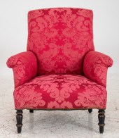 GILDED AGE STYLE RED DAMASK UP