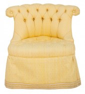 GILDED AGE STYLE UPHOLSTERED S