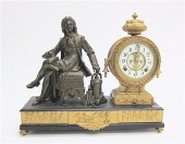 GILDED AND BRONZED METAL STATU