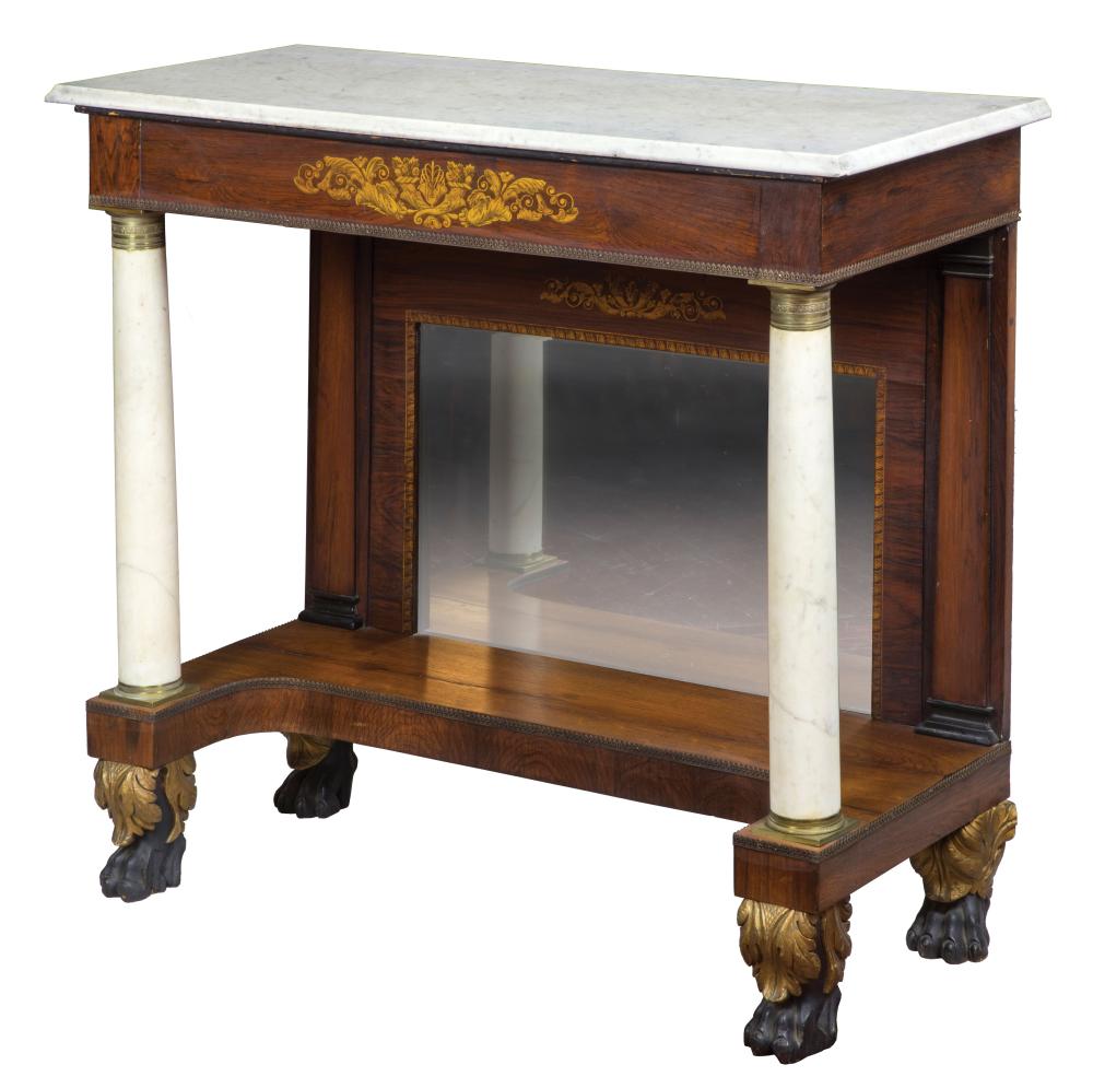 GILDED AND STENCILED ROSEWOOD