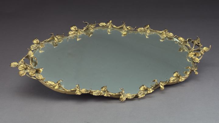 Gilded Brass and Mirrored Glass