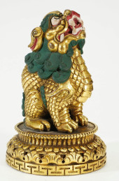 GILDED BRONZE AUSPICIOUS BEAST