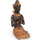 GILDED BRONZE BUDDHADESCRIPTIO