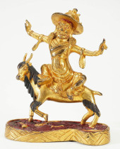 GILDED BRONZE HORSE KING VAJRA