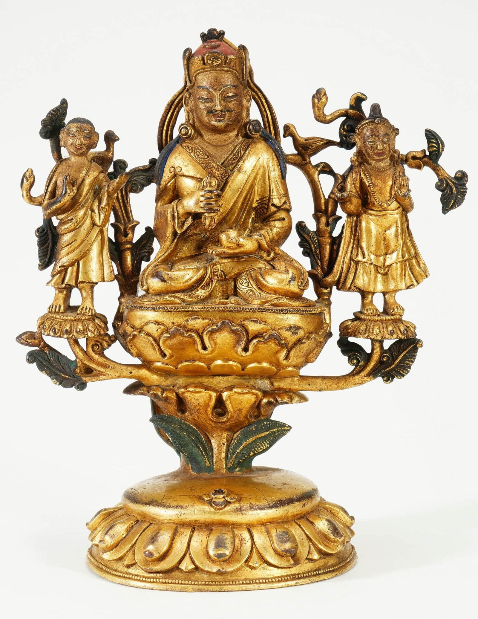GILDED BRONZE PADMASAMBHAVA