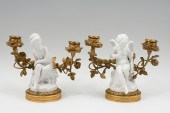 GILDED BRONZE & PARIAN CUPID &