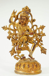 GILDED BRONZE SHENGLE VAJRA ST