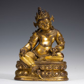 GILDED - BRONZE STATUE OF JAMB