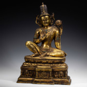 GILDED BRONZE STATUE OF TARA I