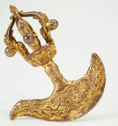 GILDED BRONZE VAJRA RITUAL IMP