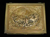 +GILDED COPPER DRESSER/JEWELRY
