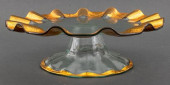 GILDED GLASS CAKE STAND WITH S