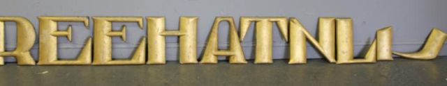Gilded Letters.From a Scarsdale