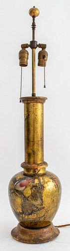 GILDED REVERSE DECOUPAGE GLASS