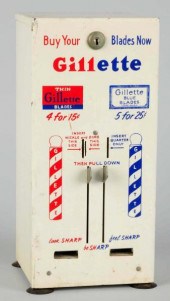 Gillette Blades Dispenser. <br