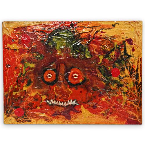 GILLMAN "MIGRAINE" MIXED MEDIA ON