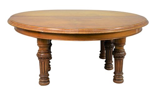 GILLOWS ROUND BURLED AND FIGURED