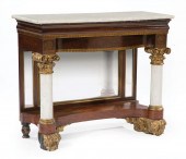 GILT AND CARVED MAHOGANY PIER