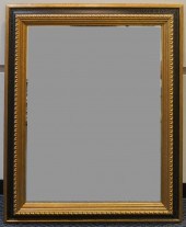GILT AND EBONIZED BEVEL EDGE M