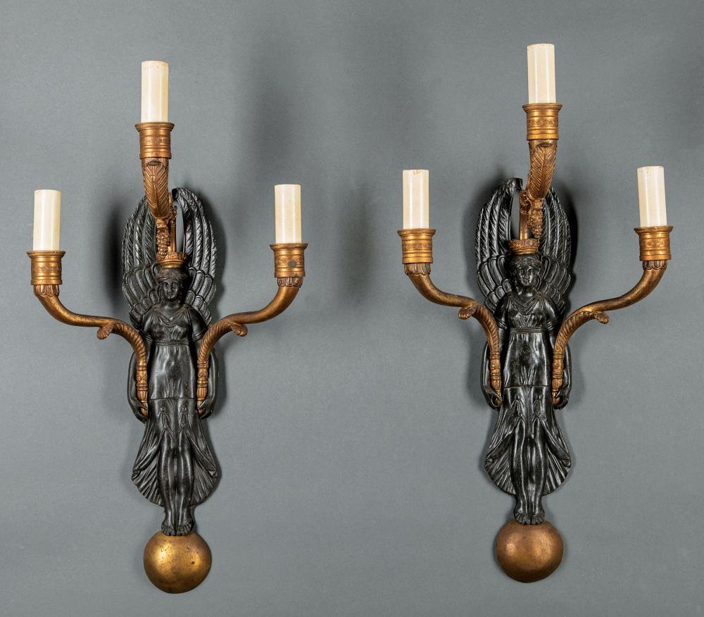 GILT AND PATINATED BRONZE