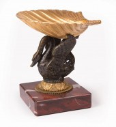 GILT AND PATINATED BRONZE VIDE