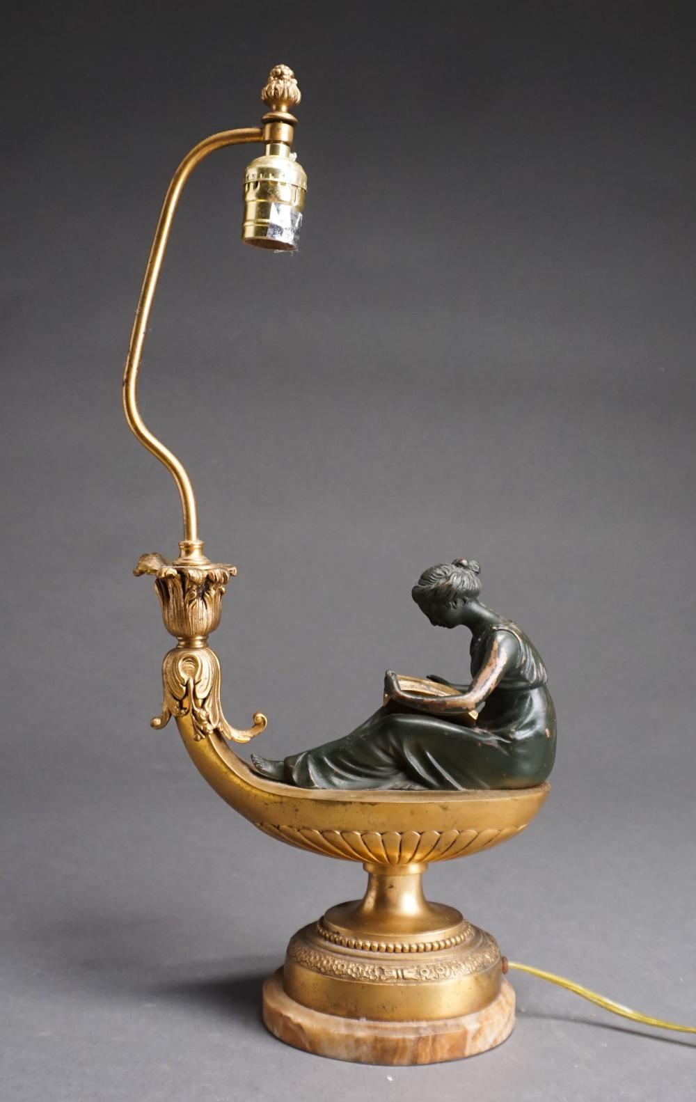 GILT AND PATINATED METAL